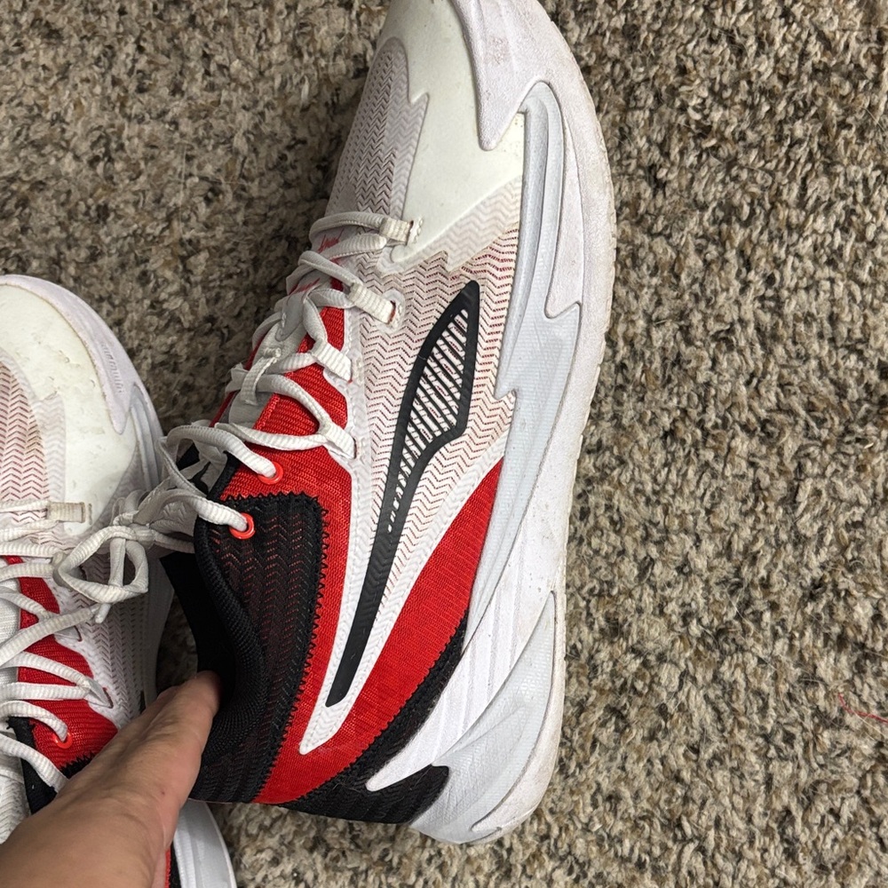 Puma White and Red Sneakers